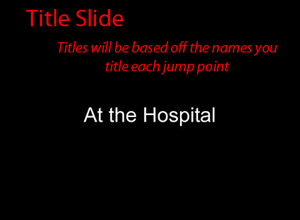 example of what a title slide will be on your custom dvd video slideshow